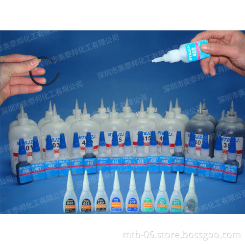 20 Seconds Cure Clear Cyanoacrylate Glue for Bonding Metal/Rubber/Plastic